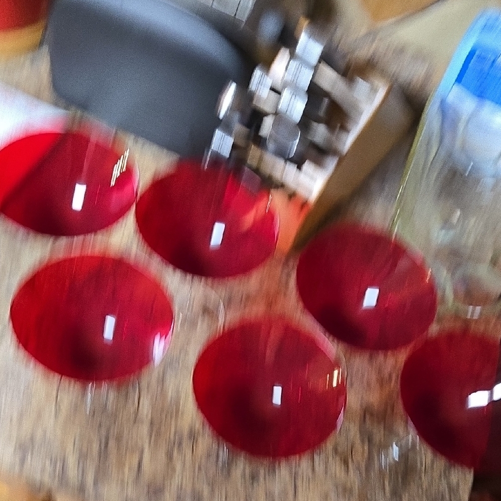 Crimson Martini Glass Set - Picture 8 of 8